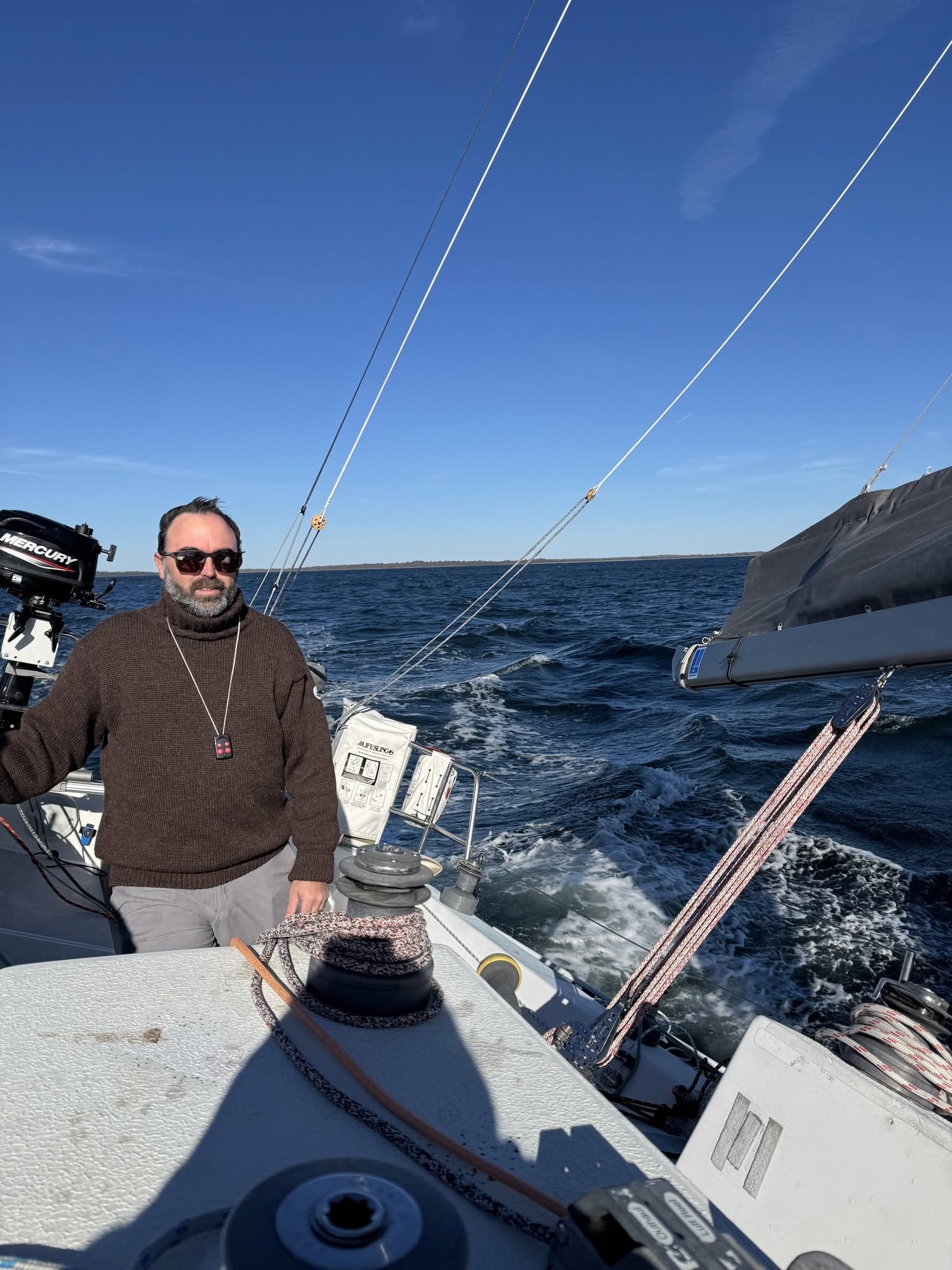 Daniel at the helm