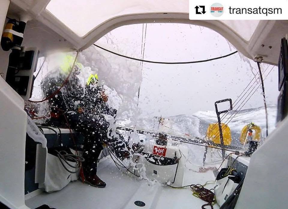 Daniel sailing a Class 40 offshore